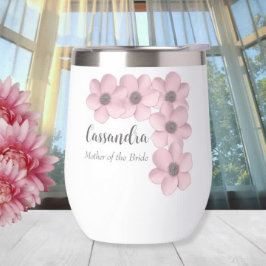 Schönes rosa-graues Pflaumentier Brautparty