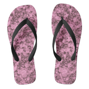 Schönes rosa, helles Marmor dunkle Adern Badesandalen