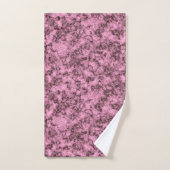 Schönes rosa, helles Marmor dunkle Adern Badhandtuch Set (Handtuch)