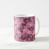 Schönes rosa, helles Marmor dunkle Adern Kaffeetasse (VorderseiteRechts)
