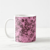 Schönes rosa, helles Marmor dunkle Adern Kaffeetasse (Links)