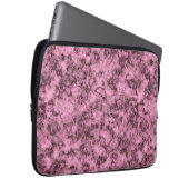 Schönes rosa, helles Marmor dunkle Adern Laptopschutzhülle (Vorne Rechts)