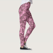 Schönes rosa, helles Marmor dunkle Adern Leggings (Rechts)