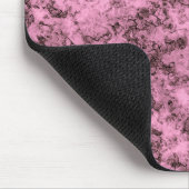 Schönes rosa, helles Marmor dunkle Adern Mousepad (Ecke)
