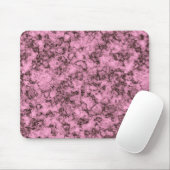 Schönes rosa, helles Marmor dunkle Adern Mousepad (Mit Mouse)