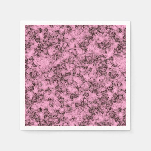 Schönes rosa, helles Marmor dunkle Adern Serviette (Vorderseite)
