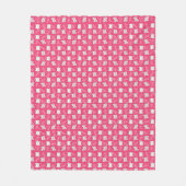 Schönes rosa Katzenmuster Fleece Blanket für Kinde (Vorderseite)