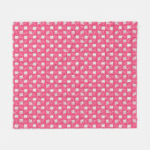 Schönes rosa Katzenmuster Fleece Blanket für Kinde (Vorderseite (Horizontal))