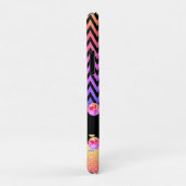 Schönes rosa Lila Bling Glam Zickzack Monogramm Case-Mate iPhone Hülle (Hinten/Rechts)