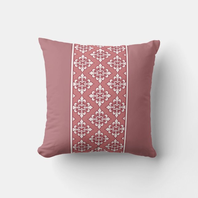 Schönes Rosa mit Lilie Pillow Kissen (Vorderseite)