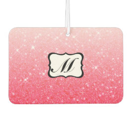 Schönes rosa Mit Monogramm Autolufterfrischer