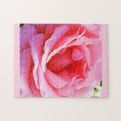 Schönes rosa Rosenpuzzle Puzzle (Horizontal)