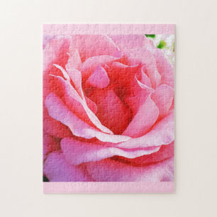 Schönes rosa Rosenpuzzle Puzzle