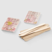 Schönes rosa rustikales Hochzeitsprogramm Fächer (Non-assembled)