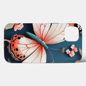 Schönes rosa Schmetterling Design iPhone 13 Fall Case-Mate iPhone Hülle (Rückseite (Horizontal))