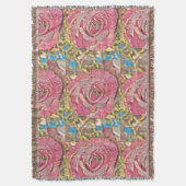 Schönes rosa Sommer Rose Blume Gemälde Decke (Vorderseite Vertikal)