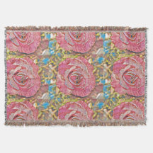 Schönes rosa Sommer Rose Blume Gemälde