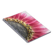 Schönes rosa Sonnenblumen-Notebook Notizblock (Rechte Seite)
