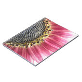 Schönes rosa Sonnenblumen-Notebook Notizblock (Linke Seite)