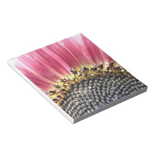 Schönes rosa Sonnenblumen Notepad Notizblock (angewinkelt)