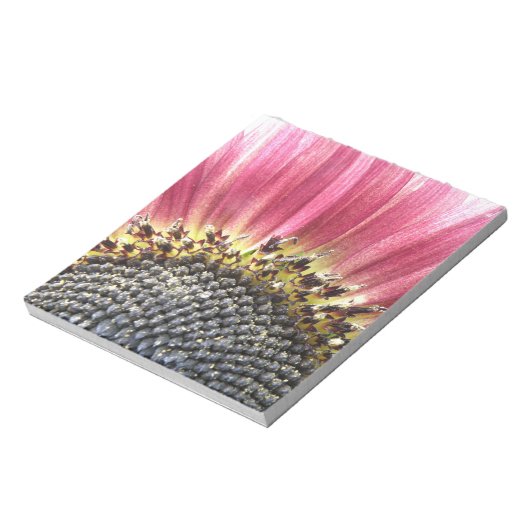 Schönes rosa Sonnenblumen Notepad Notizblock (Rotiert)