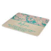 Schönes rosa und blaues Marmorbrett Schneidebrett (Ecke)