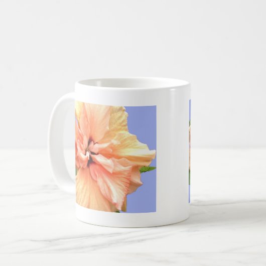 Schönes Rosa und gelbe Plumeria Kaffeetasse (Vorderseite Links)