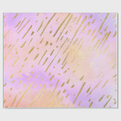 Schönes Rosa und Gold Geschenkpapier (Flach)