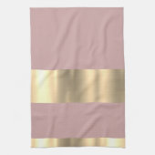 Schönes rosa und goldenes Design Geschirrtuch (Vertikal)
