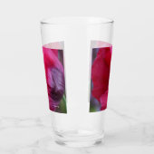 Schönes Rosa und Lila Mohn Glas (Links)
