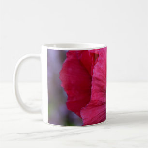 Schönes Rosa und Lila Mohn Kaffeetasse