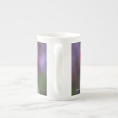 Schönes Rosa und Lila Mohn Porzellantasse (Rückseite)