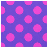 Schönes rosa und Lila Polka Dot Pattern Stoff (Nahaufnahme)