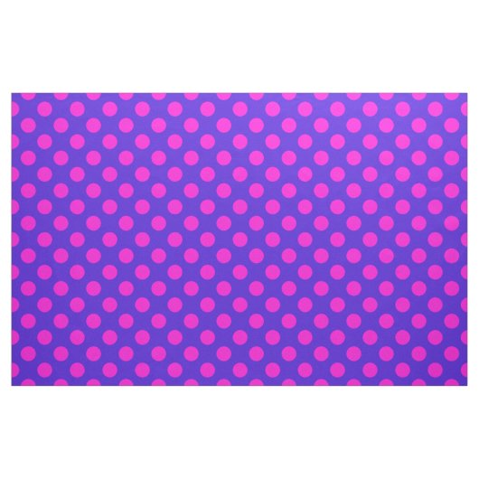 Schönes rosa und Lila Polka Dot Pattern Stoff (Fat Quarter (45,7 x 55,9 cm))