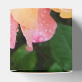 Schönes rosa und orange Rose Foto Geschenkschachtel (Oben)