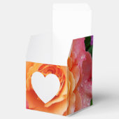 Schönes rosa und orange Rose Foto Geschenkschachtel (Geöffnet)