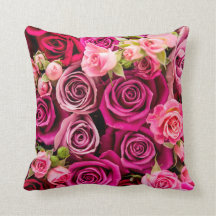 Schönes Rosa und Rote Rosen