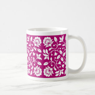 Schönes Rosa und Weiß Kaffeetasse