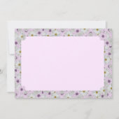 Schönes Rosa und Weiße Daisy Blumengrüße Karte (Rückseite)