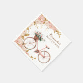 Schönes rosa Vintages Bike Serviette (Ecke)