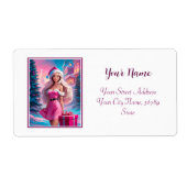 Schönes rosa Weihnachtsmädchen 01 (Vorne)