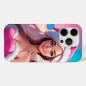 Schönes rosa Weihnachtsmädchen 01 Case-Mate iPhone Hülle (Rückseite (Horizontal))