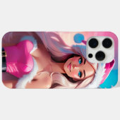 Schönes rosa Weihnachtsmädchen 01 Case-Mate iPhone Hülle (Rückseite (Horizontal))