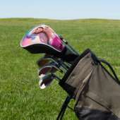 Schönes rosa Weihnachtsmädchen 01 Golf Headcover (In SItu)