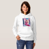 Schönes rosa Weihnachtsmädchen 01 Hoodie (Vorne ganz)