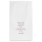 Schönes rosa Weihnachtsmädchen 01 Kleine Geschenktüte (Rückseite)