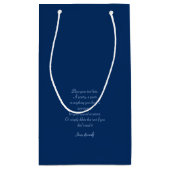 Schönes rosa Weihnachtsmädchen 01 Kleine Geschenktüte (Rückseite)