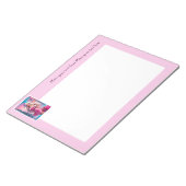 Schönes rosa Weihnachtsmädchen 01 Notizblock (angewinkelt)