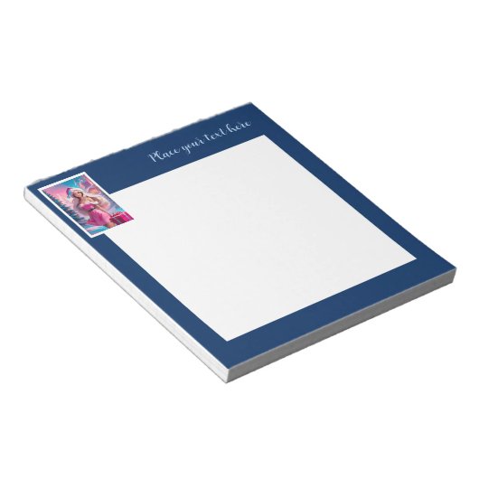 Schönes rosa Weihnachtsmädchen 01 Notizblock (angewinkelt)