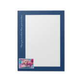 Schönes rosa Weihnachtsmädchen 01 Notizblock (Rotiert)